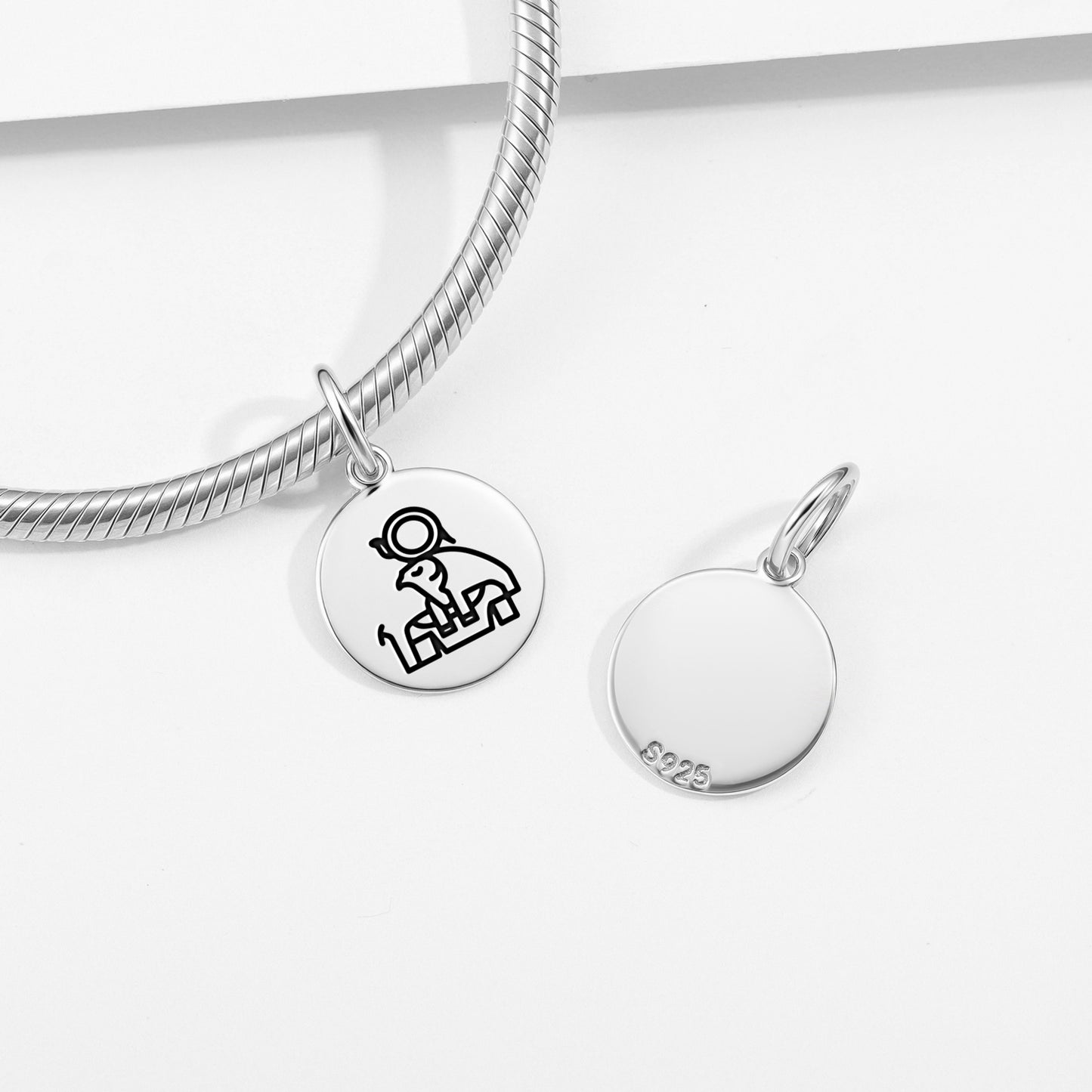 Ra Egyptian Symbols Pendant Dangle Charm