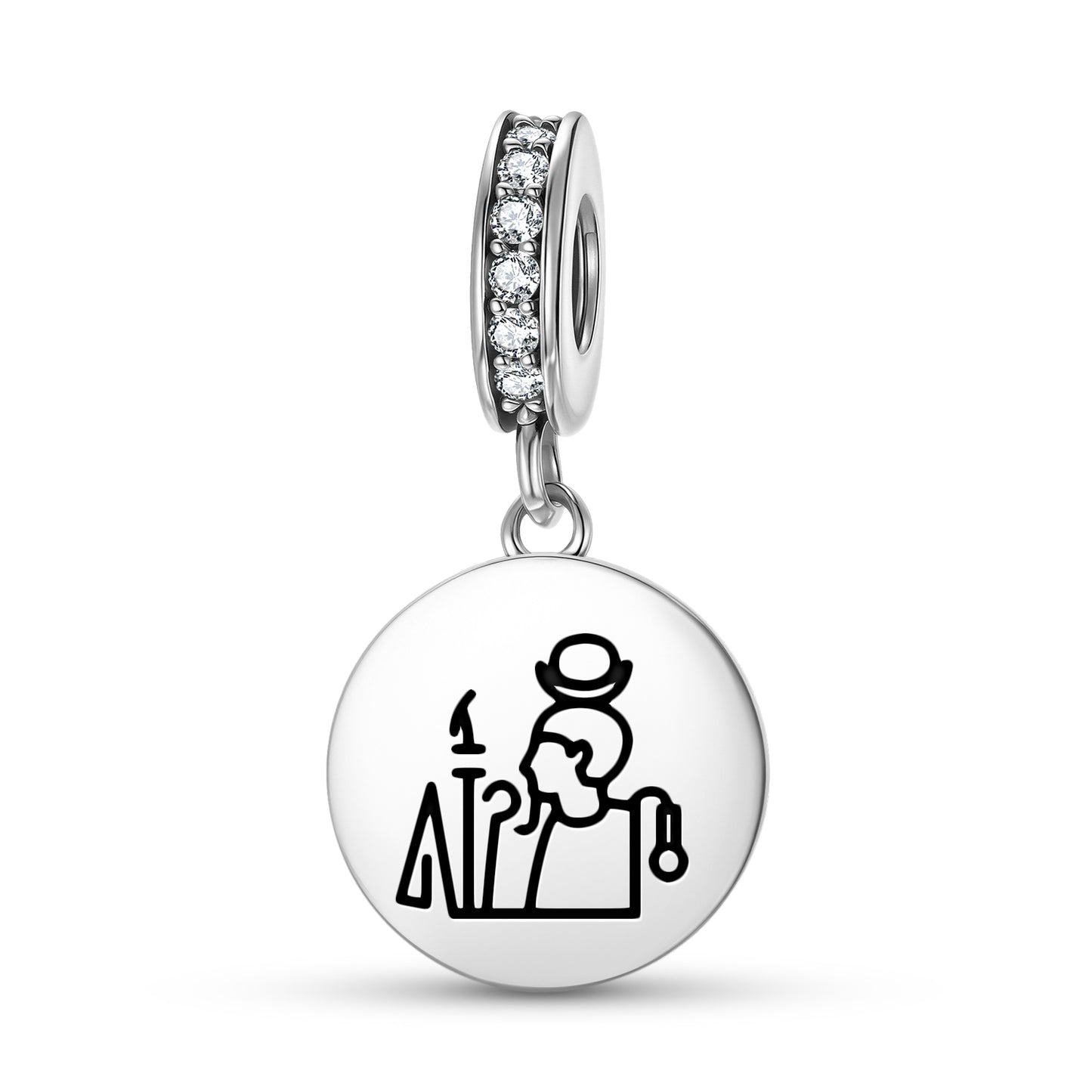 Khonsu Egyptian Symbols Pendant Dangle Charm