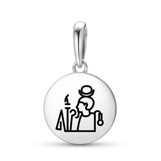 Khonsu Egyptian Symbols Pendant Dangle Charm