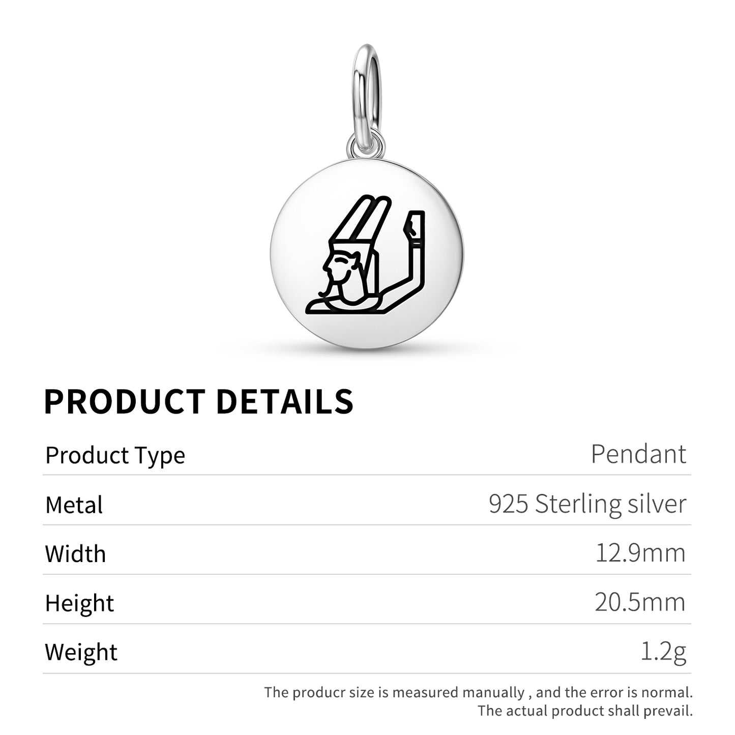 Min Egyptian Symbols Pendant Dangle Charm