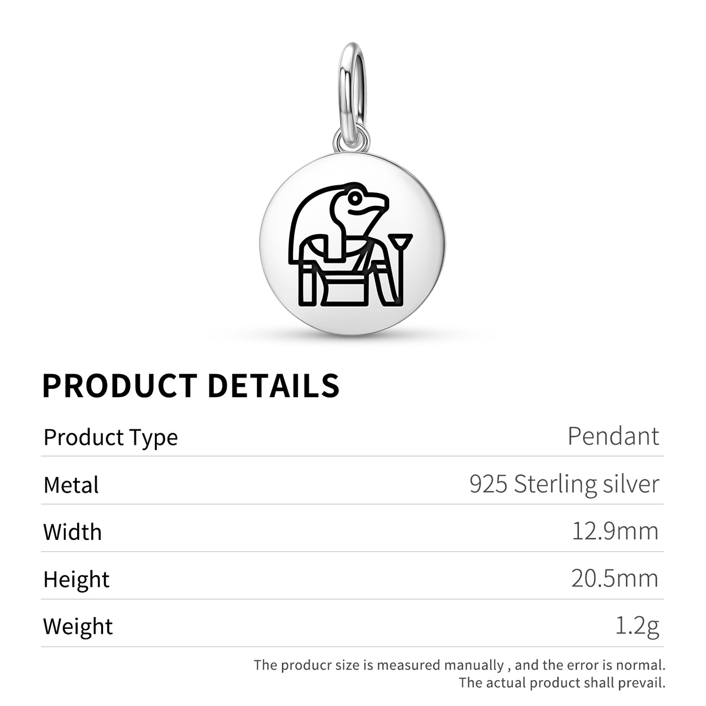 Heqet Hauchet Egyptian Symbols Pendant Dangle Charm