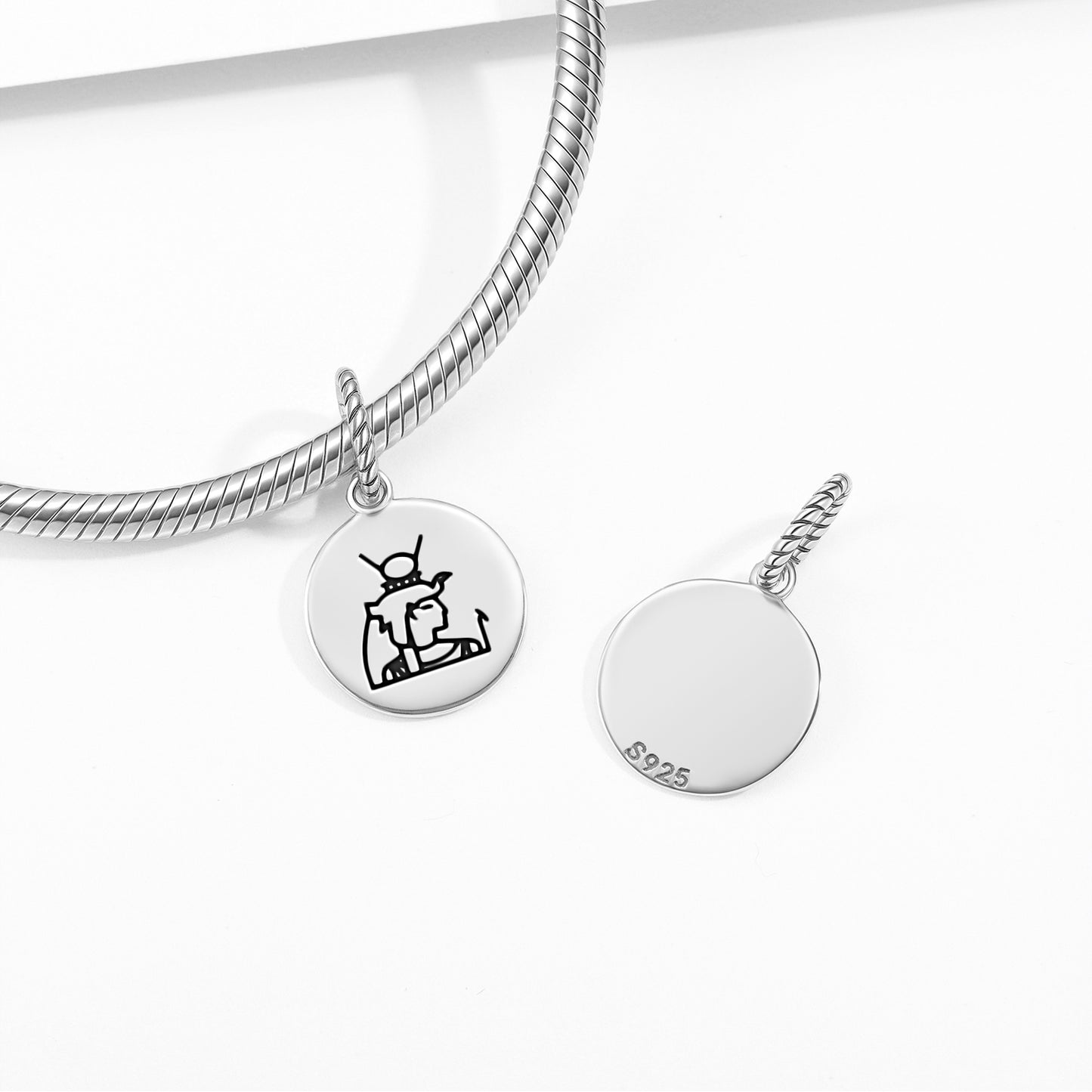 Iusaaset Egyptian Symbols Pendant Dangle Charm