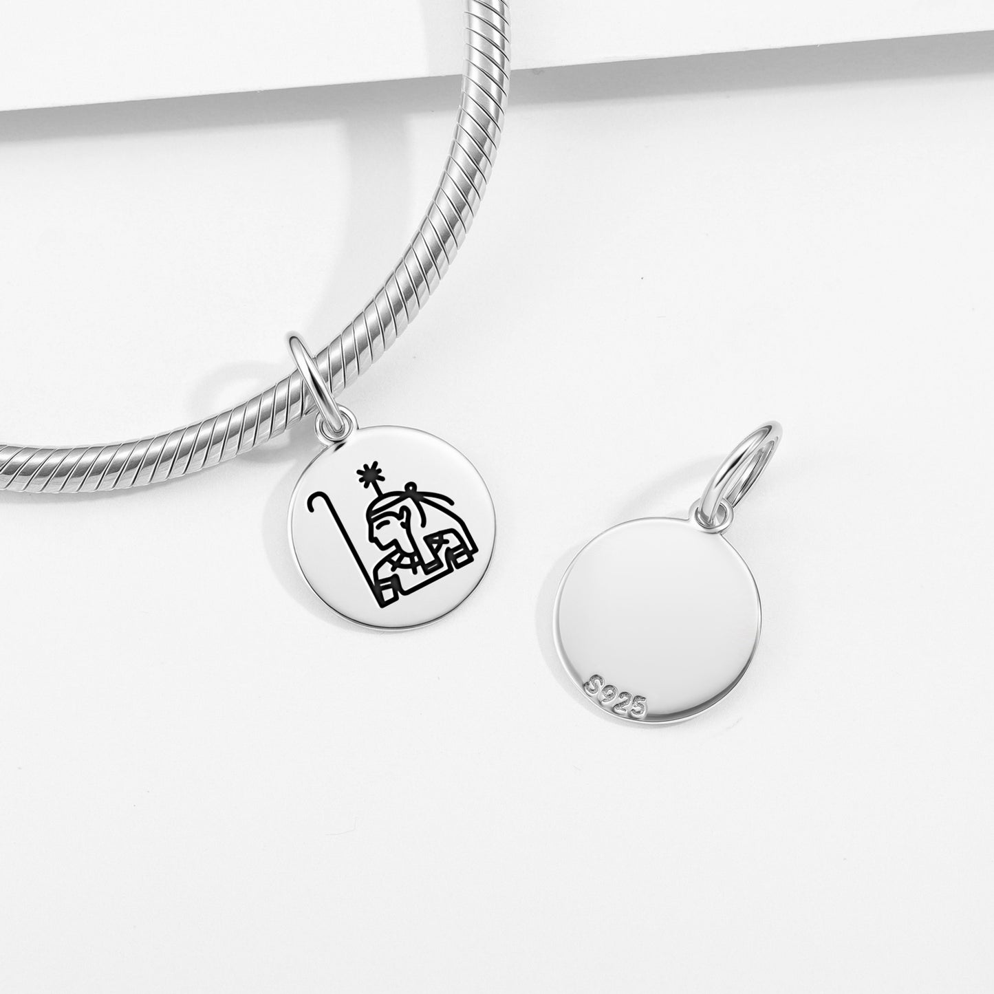 Seshat Egyptian Symbols Pendant Dangle Charm