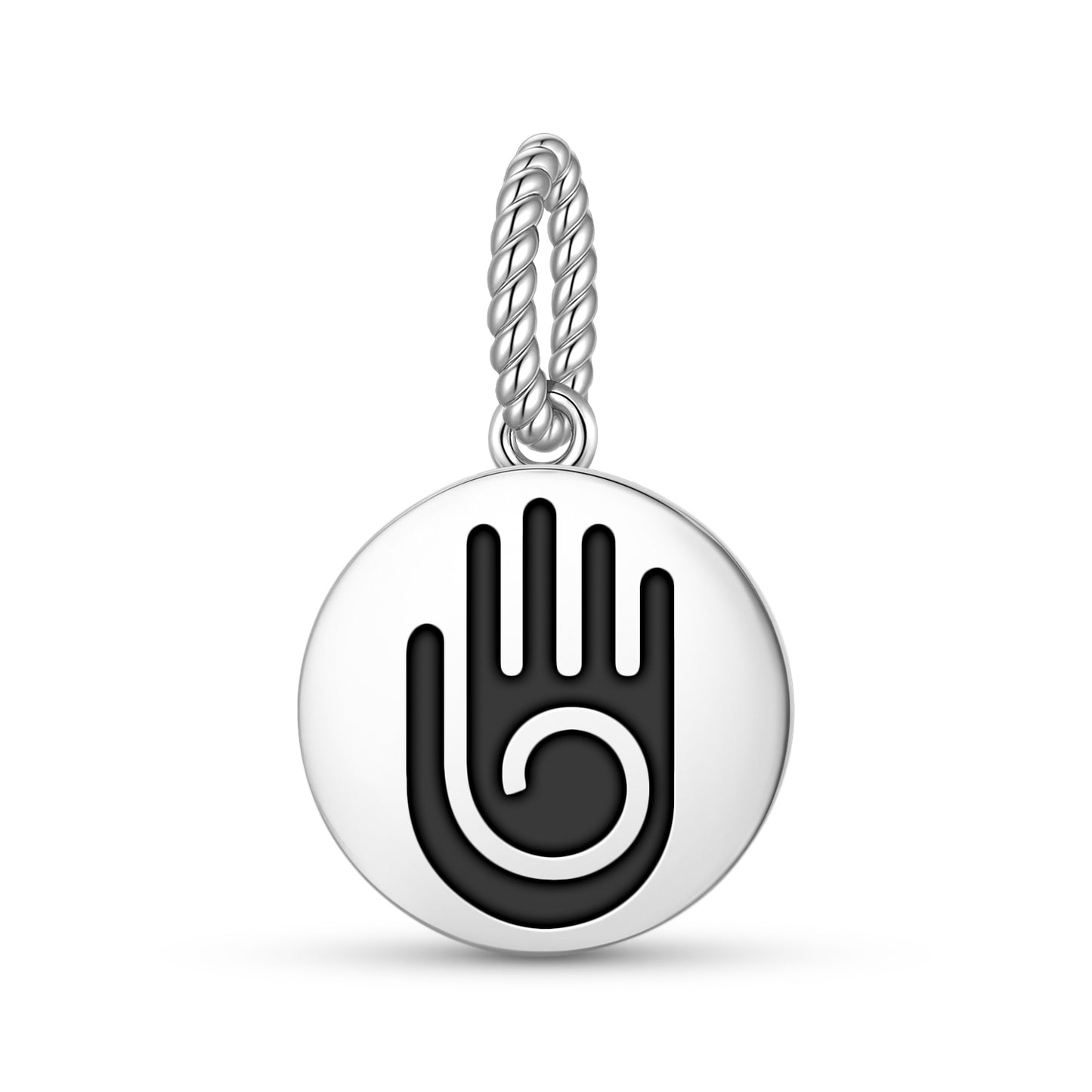 Healing Hand Hopi Symbols Pendant Dangle Charm