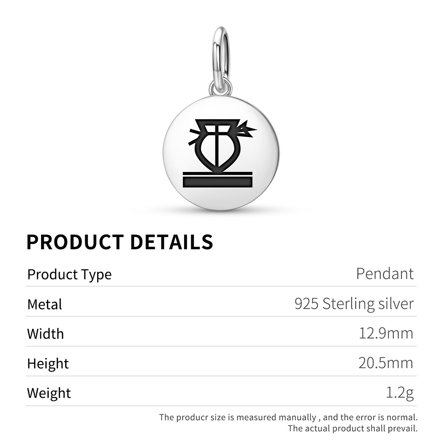 Mongwikoro Hopi Symbols Pendant Dangle Charm