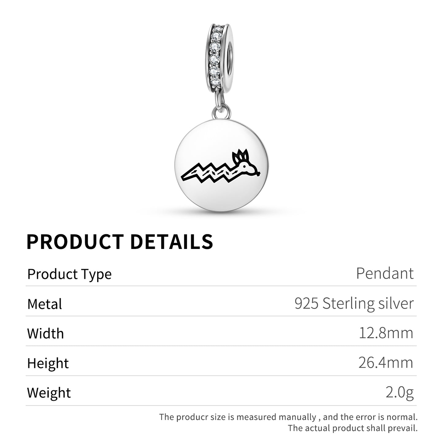 Palulukang Hopi Symbols Pendant Dangle Charm