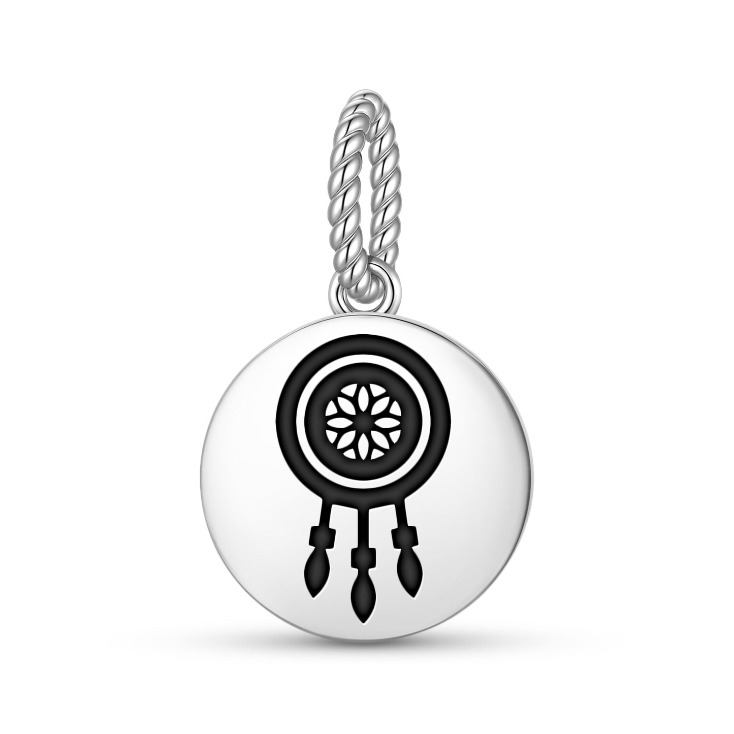 Dreamcatcher Lakota Sioux Symbols Pendant Dangle Charm