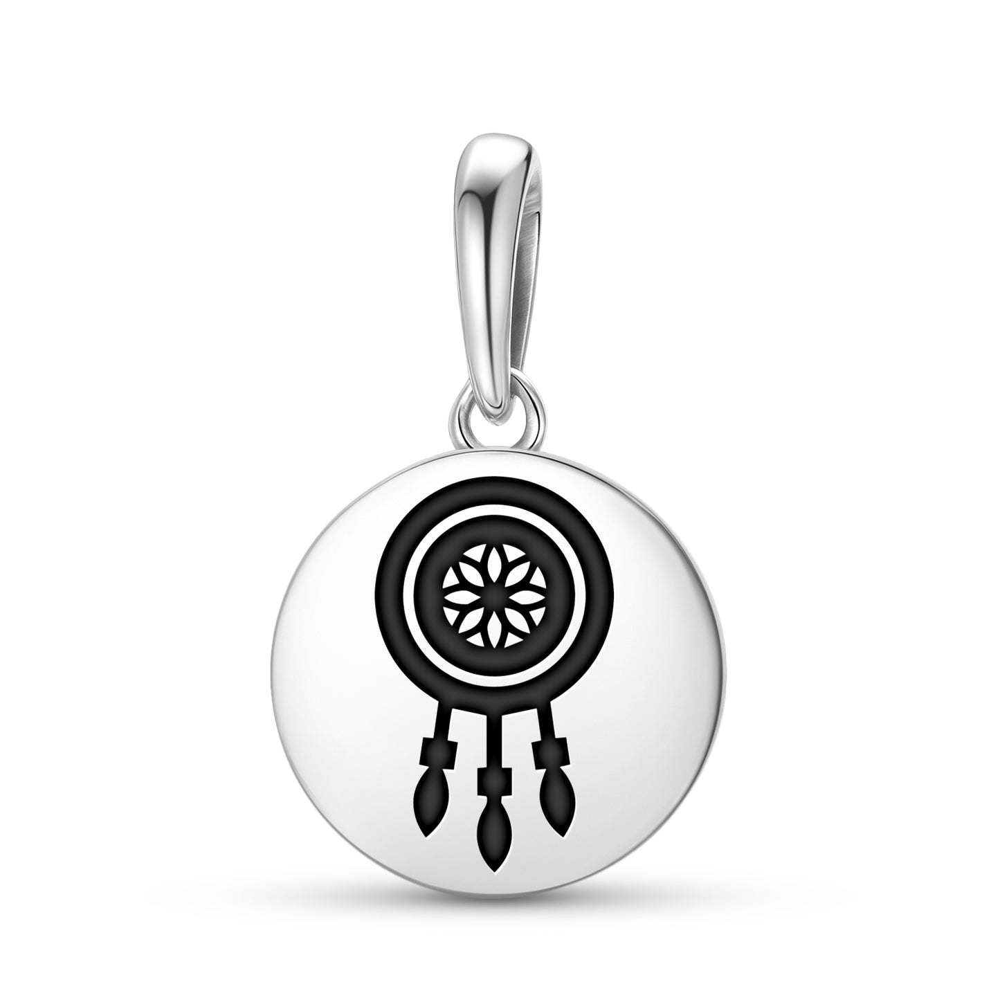Dreamcatcher Lakota Sioux Symbols Pendant Dangle Charm