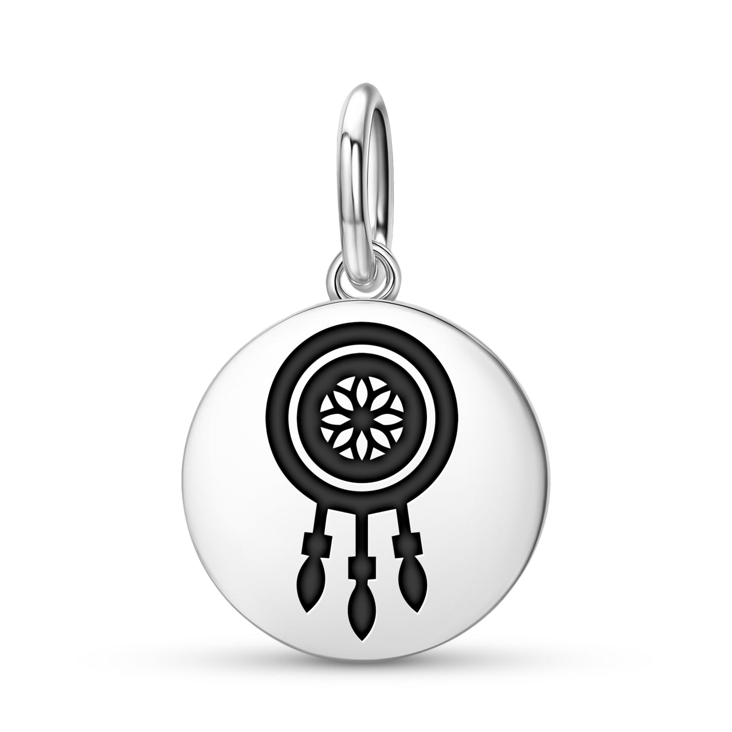 Dreamcatcher Lakota Sioux Symbols Pendant Dangle Charm