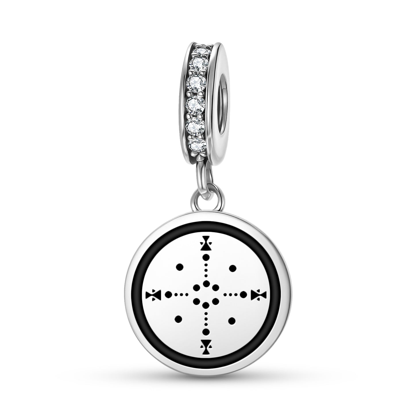 Medicine Wheel Four Huts Lakota Sioux Symbols Pendant Dangle Charm