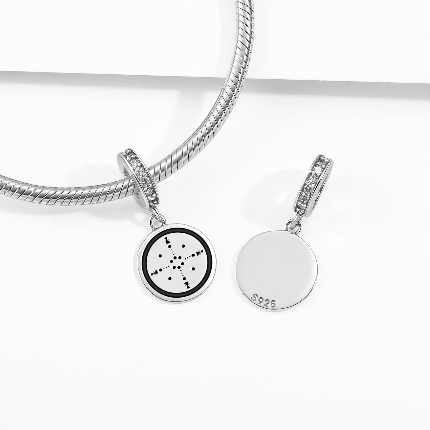 Medicine Wheel Four Huts Lakota Sioux Symbols Pendant Dangle Charm