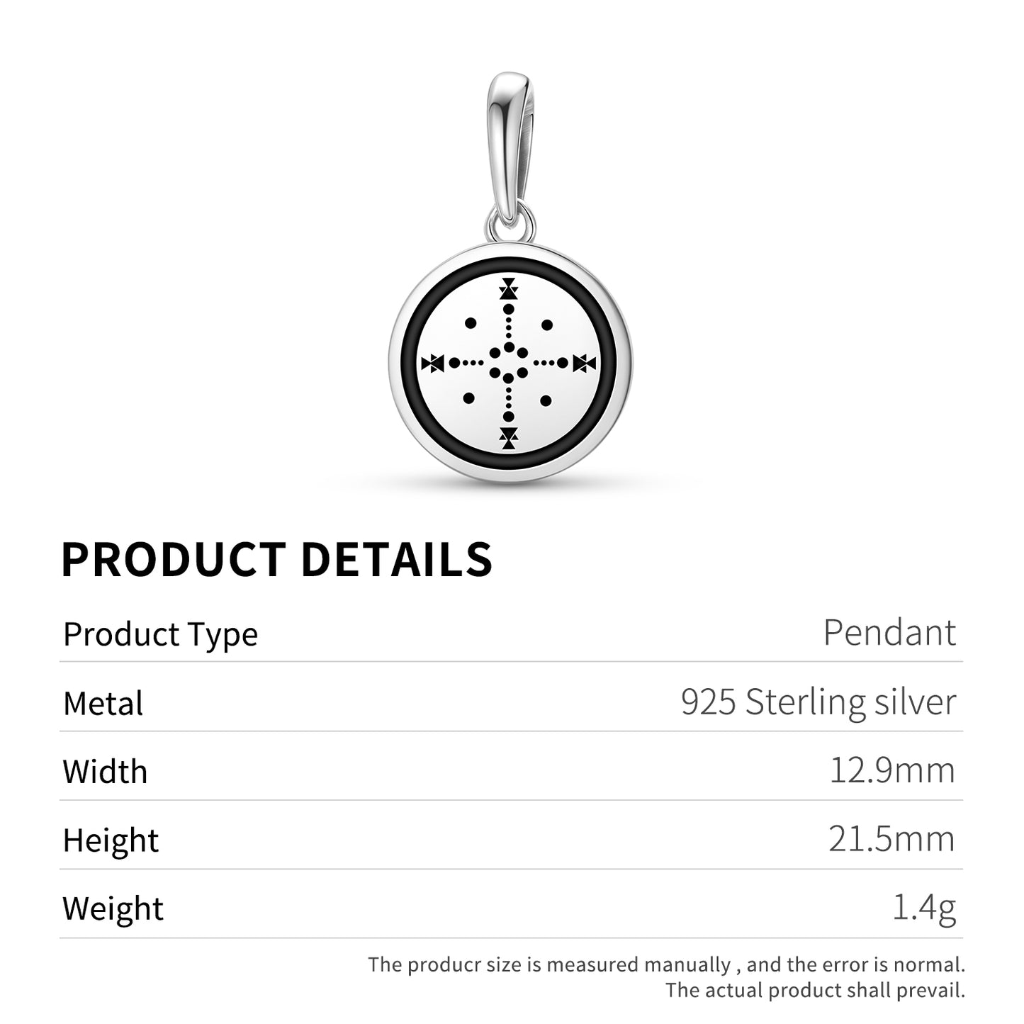 Medicine Wheel Four Huts Lakota Sioux Symbols Pendant Dangle Charm