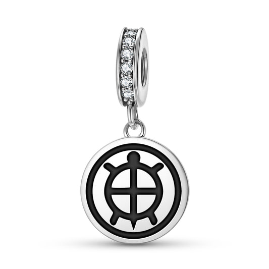 Tortoise Umbilical Bag Lakota Sioux Symbols Pendant Dangle Charm