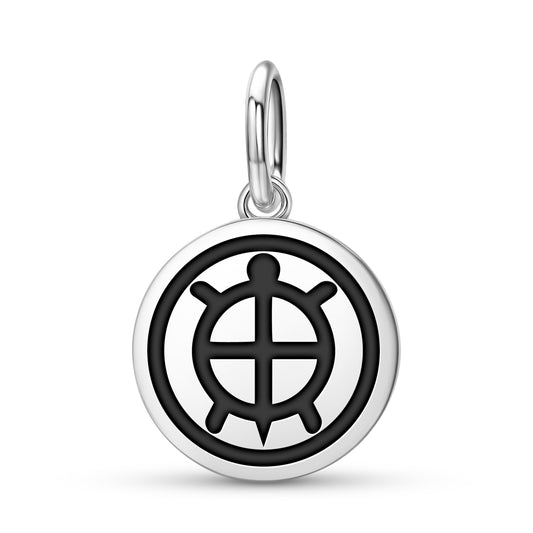 Tortoise Umbilical Bag Lakota Sioux Symbols Pendant Dangle Charm