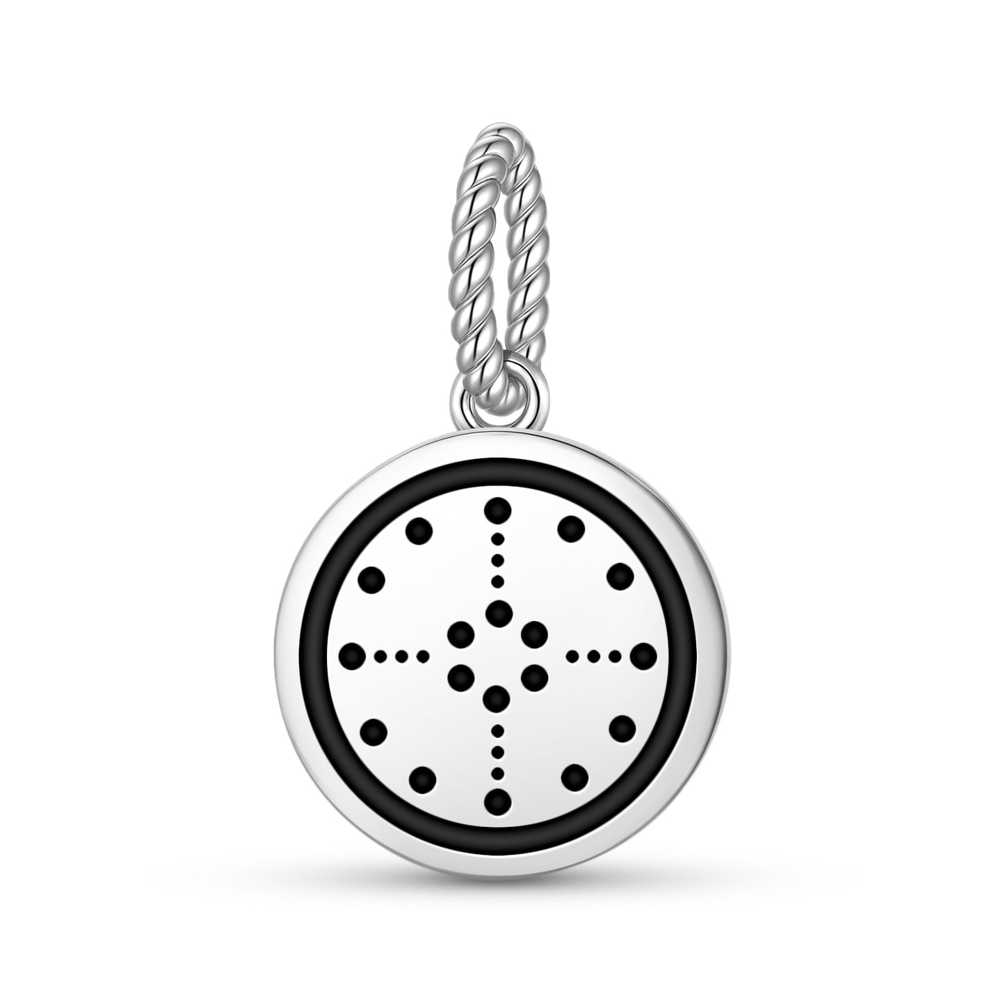 Stone Medicine Wheel Lakota Sioux Symbols Pendant Dangle Charm