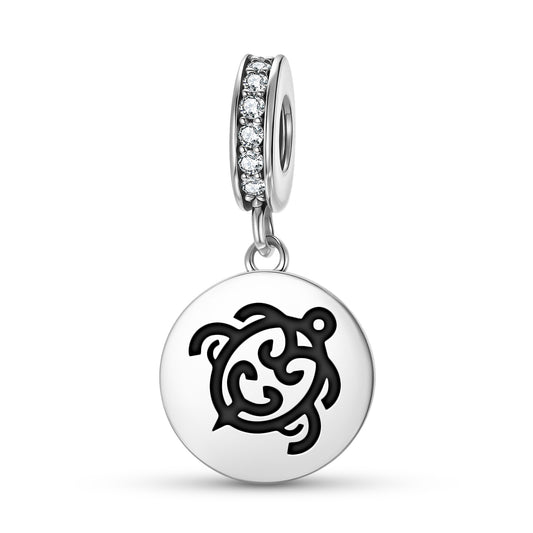 Koru Honu Maori Symbols Pendant Dangle Charm