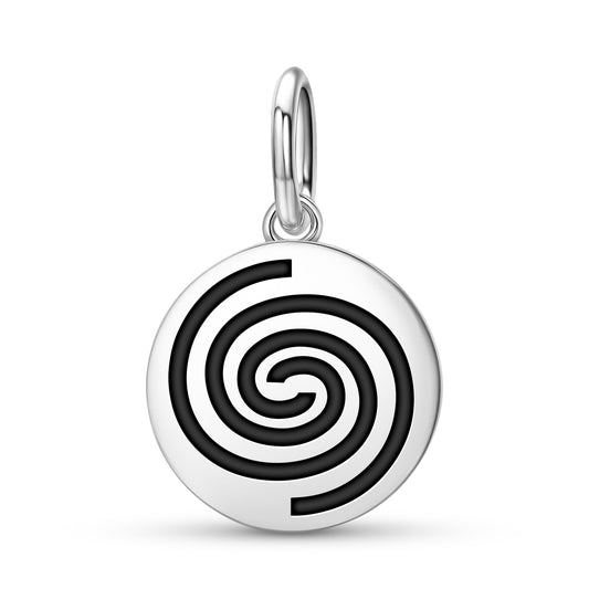 Spiral Taino Symbols Pendant Dangle Charm