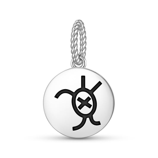 Turtle Taino Symbols Pendant Dangle Charm