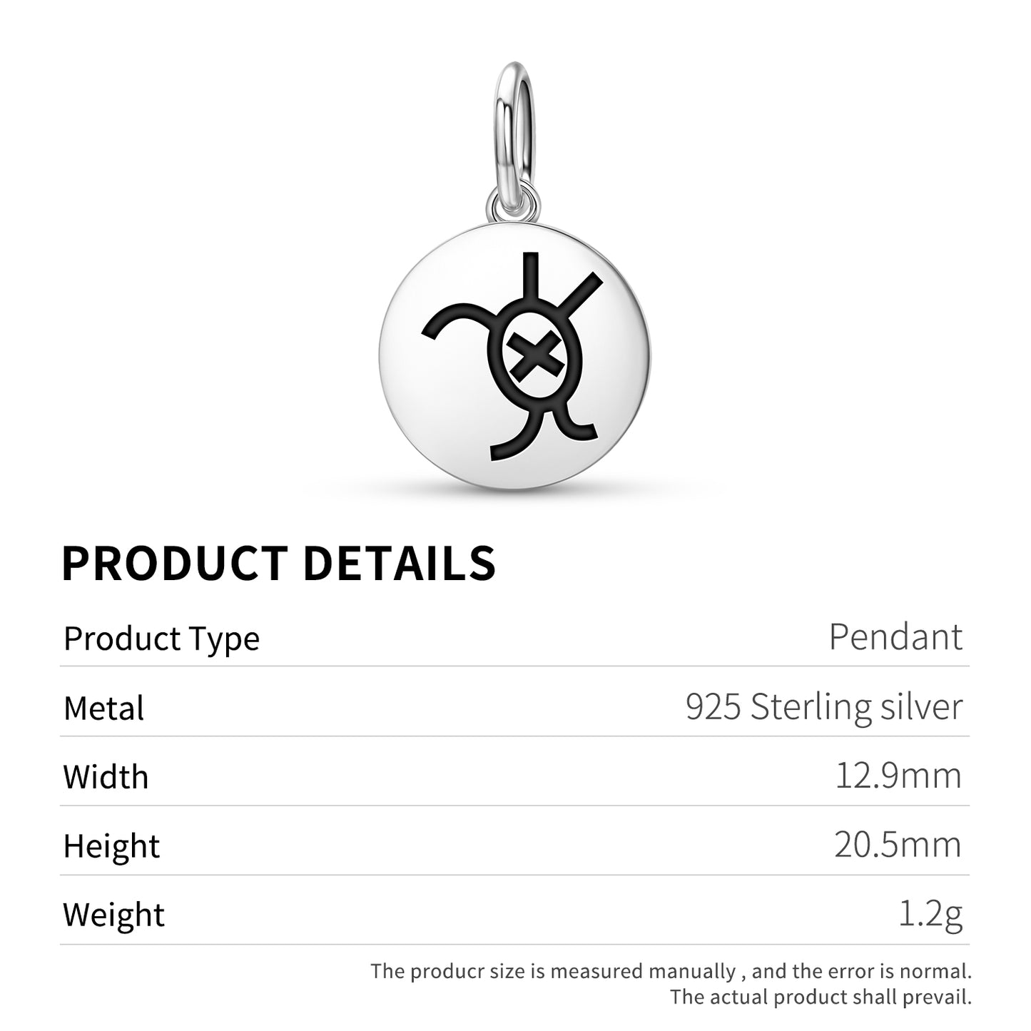 Turtle Taino Symbols Pendant Dangle Charm