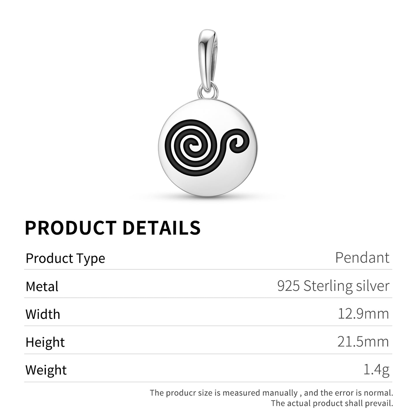 Snail conch Taino Symbols Pendant Dangle Charm