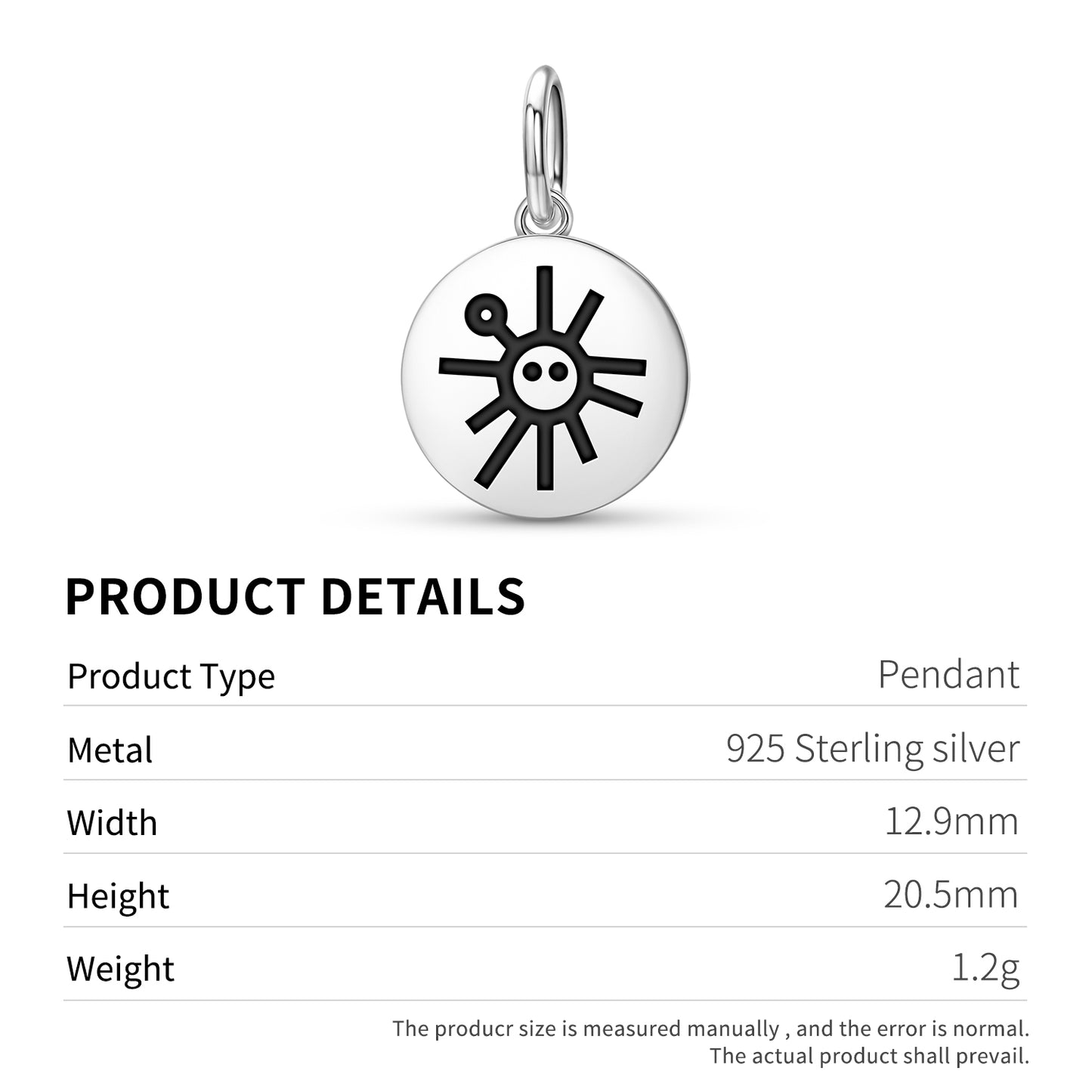 Sun God Taino Symbols Pendant Dangle Charm