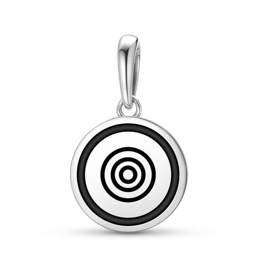 Connection with Nature Native Rock Art Symbols Pendant Dangle Charm