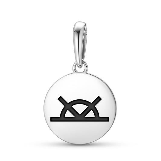Healing Native Rock Art Symbols Pendant Dangle Charm