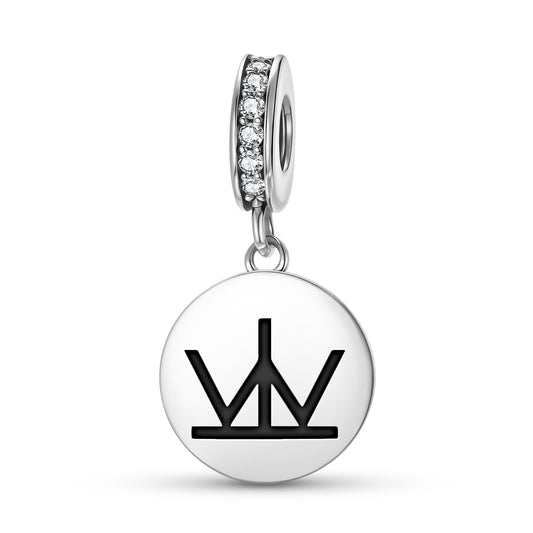 Leadership Native Rock Art Symbols Pendant Dangle Charm
