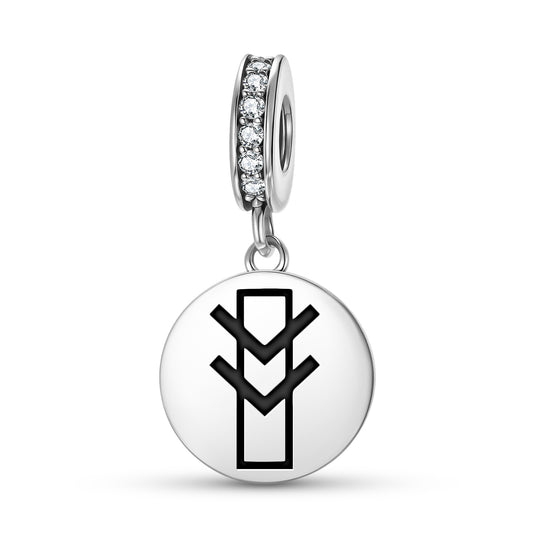 Inner Power Native Rock Art Symbols Pendant Dangle Charm