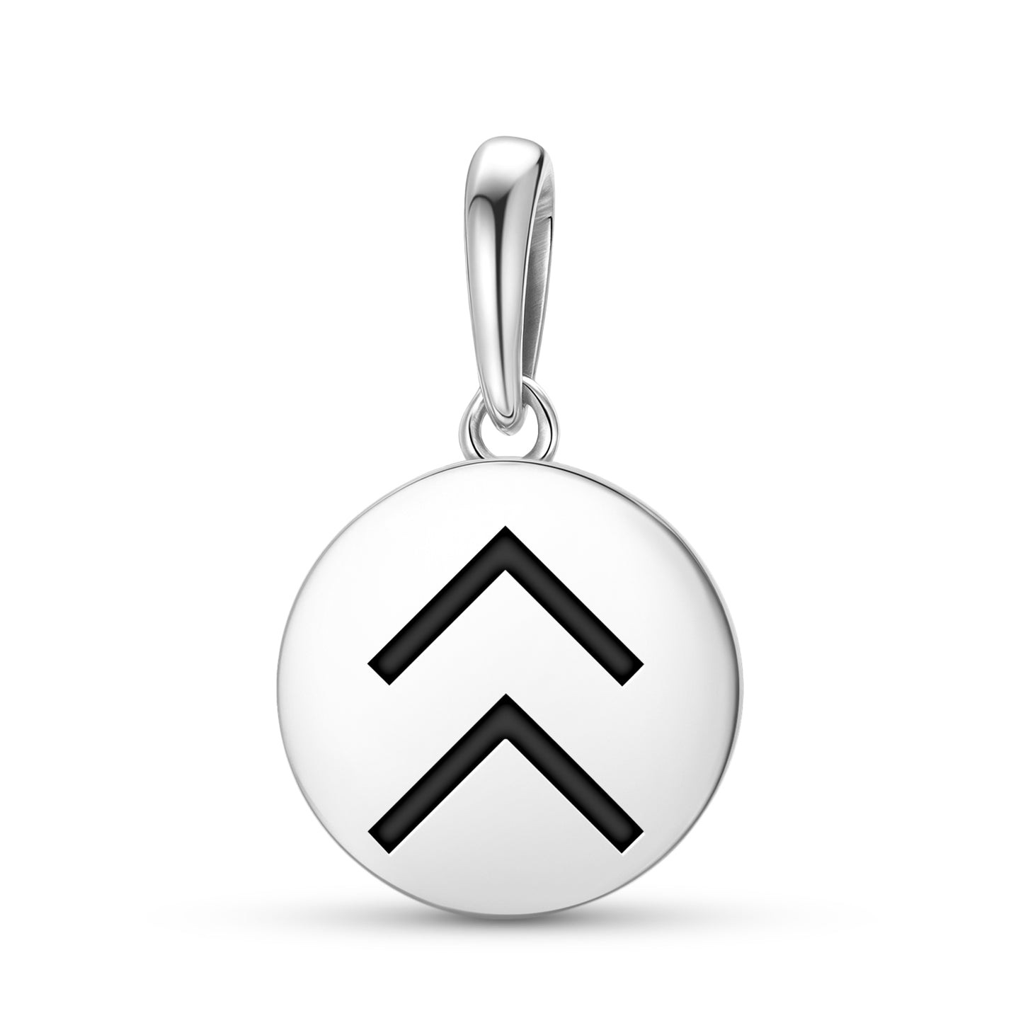 Willingness to Succeed Native Rock Art Symbols Pendant Dangle Charm