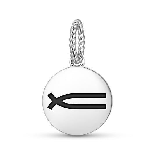 Family Native Rock Art Symbols Pendant Dangle Charm