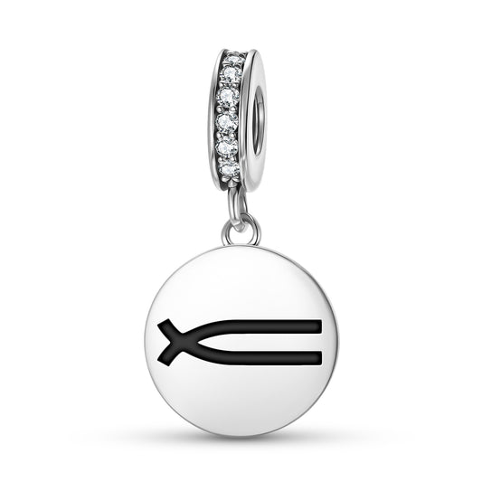 Family Native Rock Art Symbols Pendant Dangle Charm