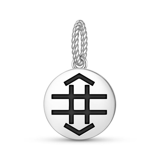 Work Native Rock Art Symbols Pendant Dangle Charm