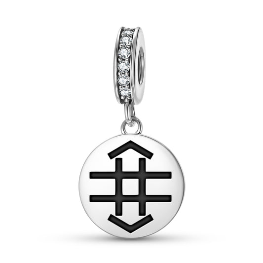 Work Native Rock Art Symbols Pendant Dangle Charm