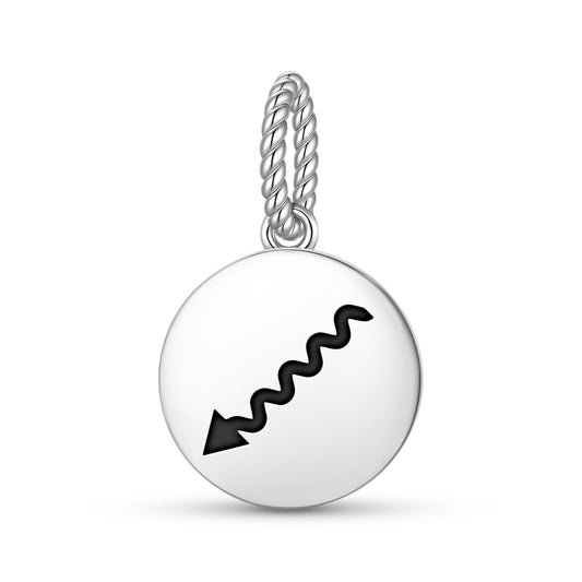Wisdom Native Rock Art Symbols Pendant Dangle Charm