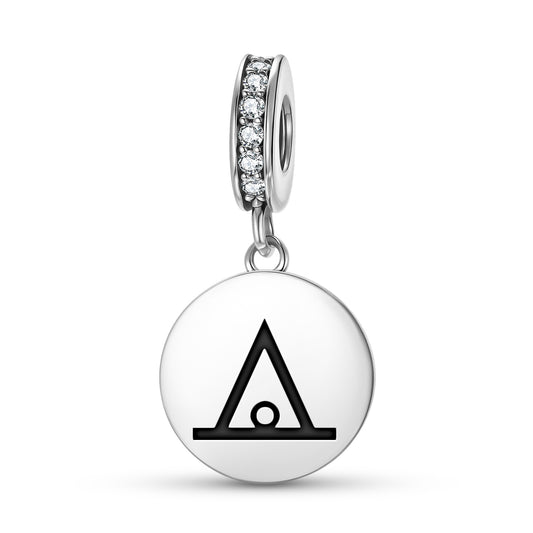 Enjoyment Native Rock Art Symbols Pendant Dangle Charm