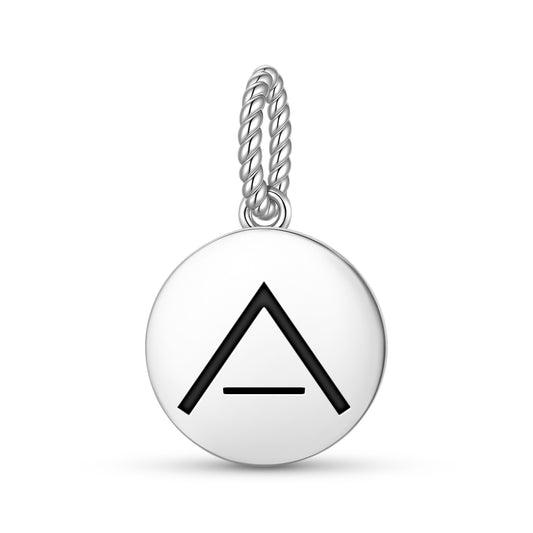 Calm Native Rock Art Symbols Pendant Dangle Charm
