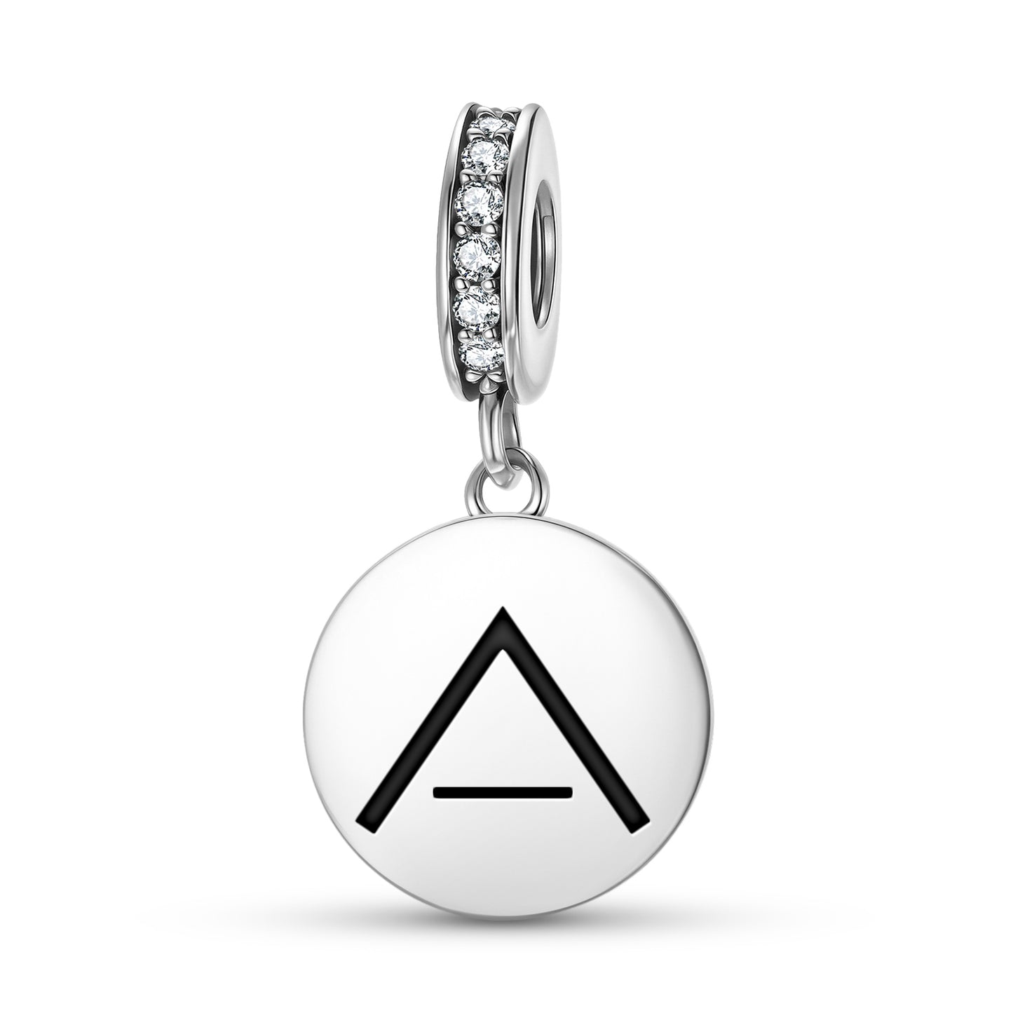 Calm Native Rock Art Symbols Pendant Dangle Charm
