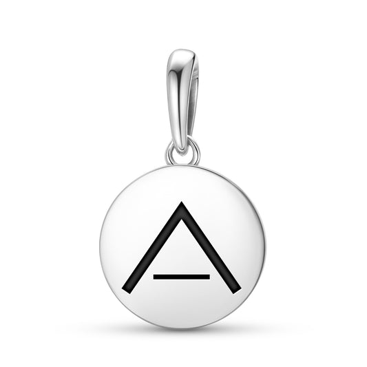 Calm Native Rock Art Symbols Pendant Dangle Charm