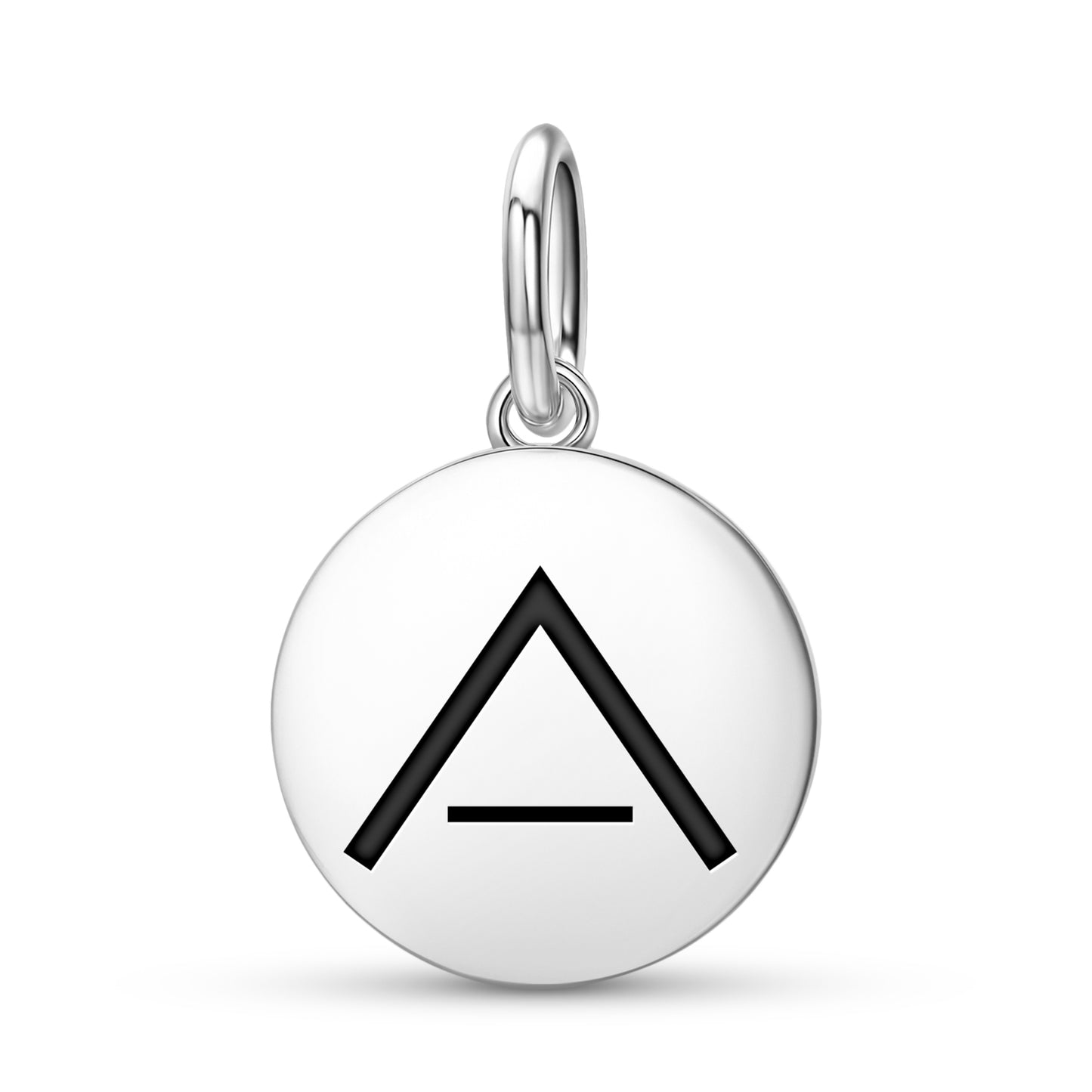 Calm Native Rock Art Symbols Pendant Dangle Charm