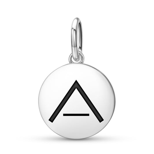 Calm Native Rock Art Symbols Pendant Dangle Charm