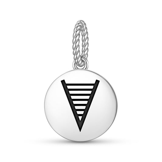 Wealth Native Rock Art Symbols Pendant Dangle Charm