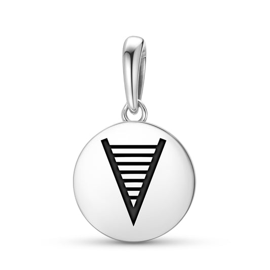 Wealth Native Rock Art Symbols Pendant Dangle Charm