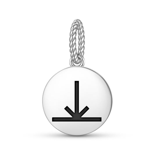 Joy Native Rock Art Symbols Pendant Dangle Charm