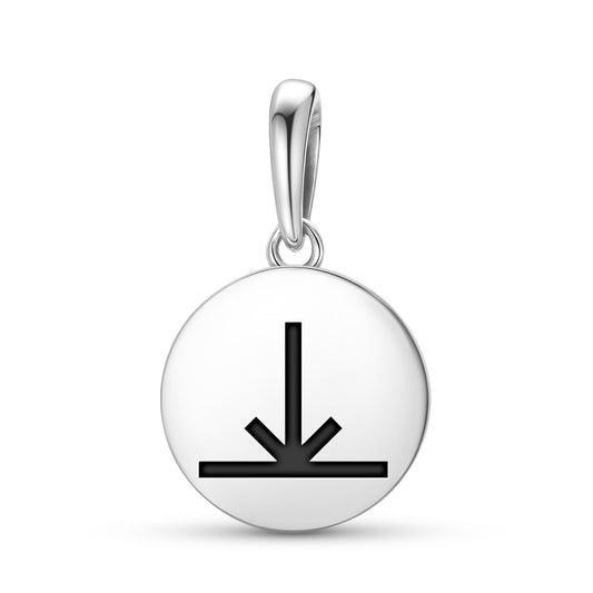 Joy Native Rock Art Symbols Pendant Dangle Charm