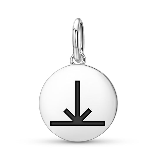 Joy Native Rock Art Symbols Pendant Dangle Charm