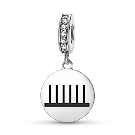 Vitality Native Rock Art Symbols Pendant Dangle Charm