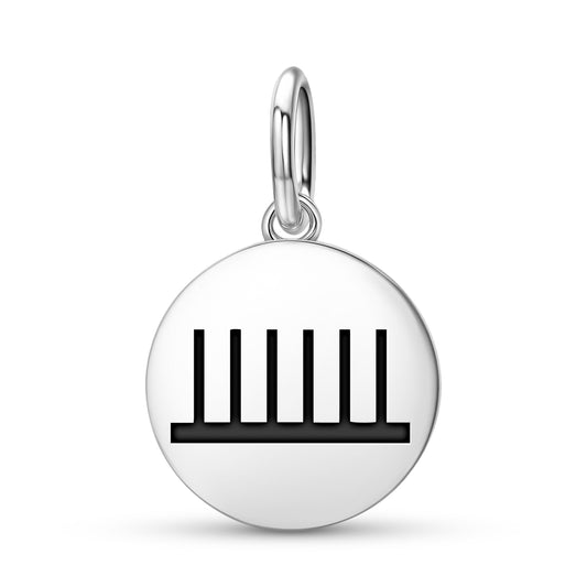 Vitality Native Rock Art Symbols Pendant Dangle Charm