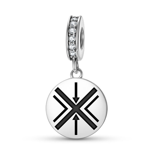 Immortality Native Rock Art Symbols Pendant Dangle Charm