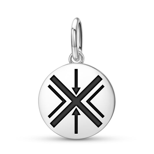 Immortality Native Rock Art Symbols Pendant Dangle Charm